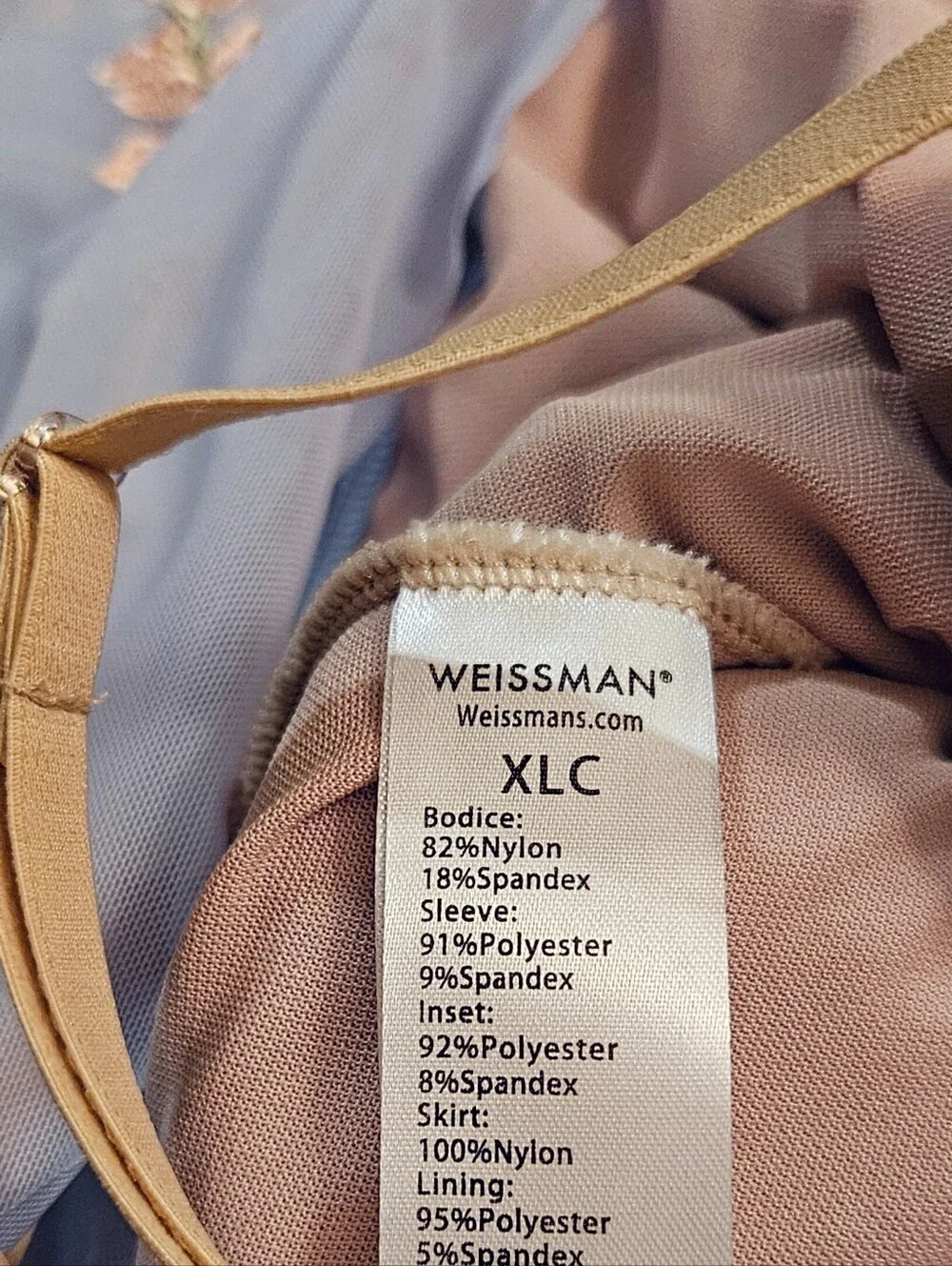 Weissman Embroidered Floral Applique Tutu Ballet Dress Studio Exclusive XLC